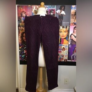 Burton Women's Dark Purple Geometric Pants